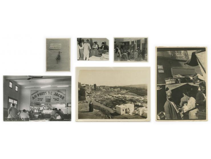 Diverse collection of 62 photographs of North Africa – photos of Jews, of urban sights, etc. [North Africa, 20th century]. Th
