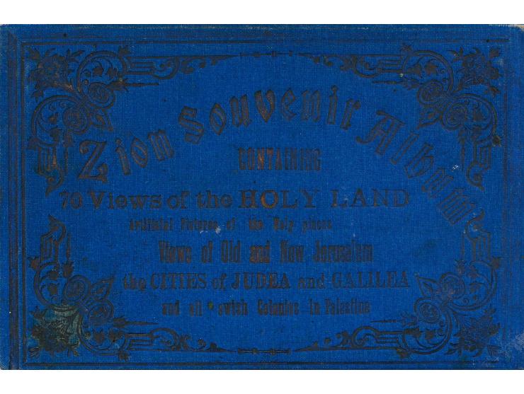 20 postcard (complete set). Lithographs by Monsohn, published by Zvi Kodesh, Jerusalem, [end of 19th century, ca. 1890]. Colo
