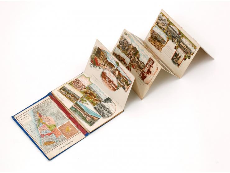 20 postcard (complete set). Lithographs by Monsohn, published by Zvi Kodesh, Jerusalem, [end of 19th century, ca. 1890]. Colo