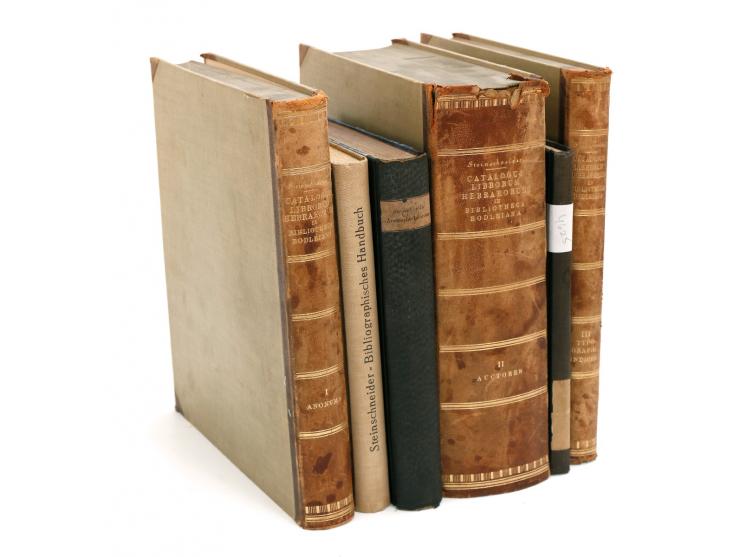 14 bibliography and research books by Moshe Steinschneider and Haim (Heinrich) Brody, about bibliography and linguistics in H