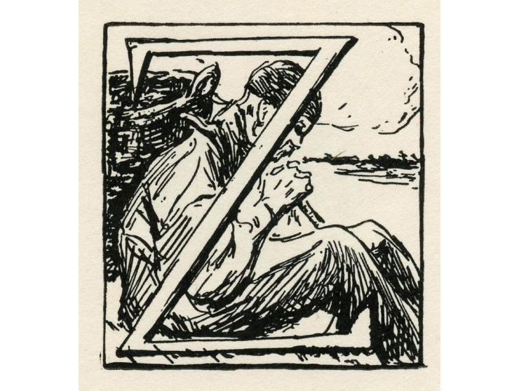 Ein ABC in Bildern von Max Liebermann [האלפבית בתמונות מאת מקס ליברמן]. הוצאת W. Mecklenburg vorm. Richterscher, ברלין, [1908