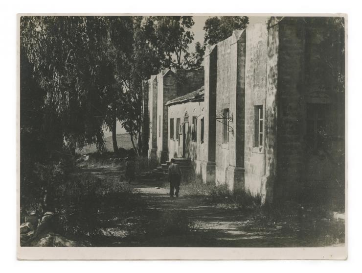ארבעה תצלומים מאת צלמות ארצישראליות. מקומות שונים בארץ, [שנות ה-30 וה-40 בקירוב]. 1. תצלום מאת לו לנדאוור, שיעור לתולדות האמנ