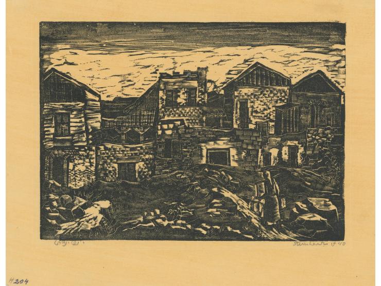 Eleven lithographs and engravings by Jacob Steinhardt (1887-1968).
 Some signed in pencil; others signed in the plate in init