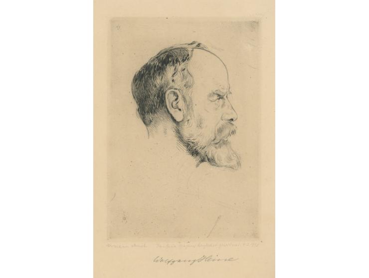 Six portraits by Hermann Struck (1876-1944).
 Engravings. Signed in pencil, some are numbered.
 Size varies, 14.5X20.5 cm – 2