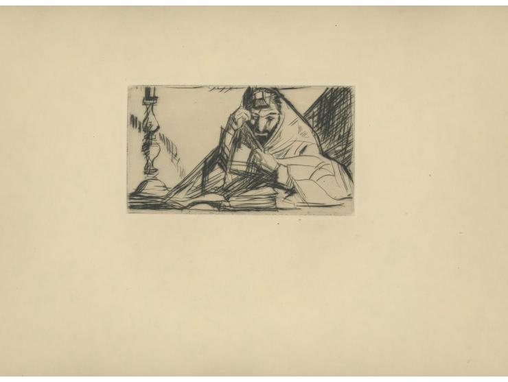 Judische Themen, 57 Radierungen aus dem alltag einer judischen Gemeinde, Frank Brangwyn. Portfolio with 57 original engraving