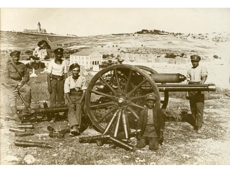 Diverse collection of 27 photographs and postcards. Photo Brand Haifa, Official Photograph Archivo E.E. Haynes, Agence Trampu