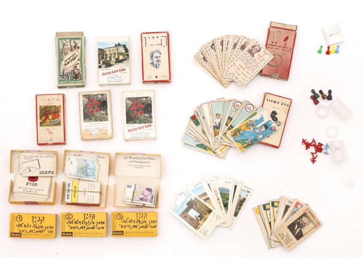 Collection of card games and parts of board games, some of which were published by Binyamin Barlevi.
 * Lemech, matching game