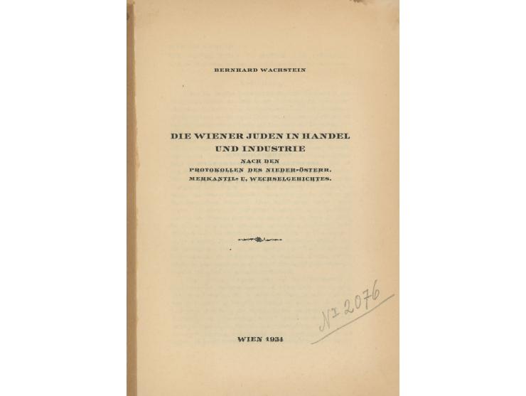 שתי חוברות אודות יהודי וינה:
 * Die Wiener Juden in Handel und Industrie, nach den Protokollen des Nieder-Österr. Merkantil-