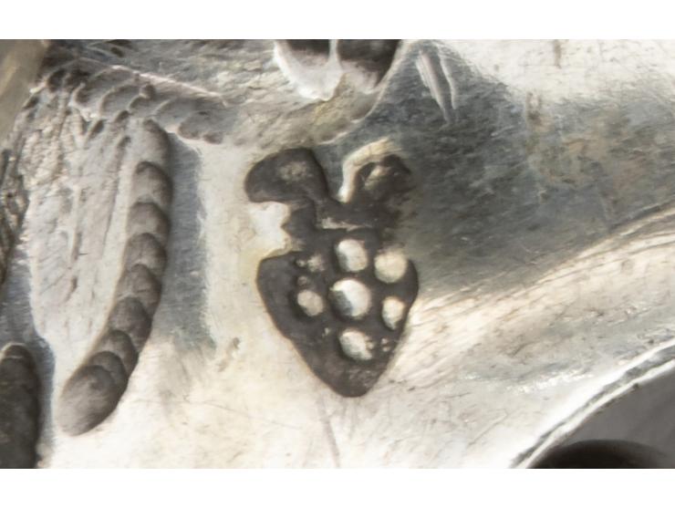 
 Torah shield. Augsburg, ca. mid-17th century.


 Silver, repouss&eacute;, cut and engraved. Marked with the Augsburg city m