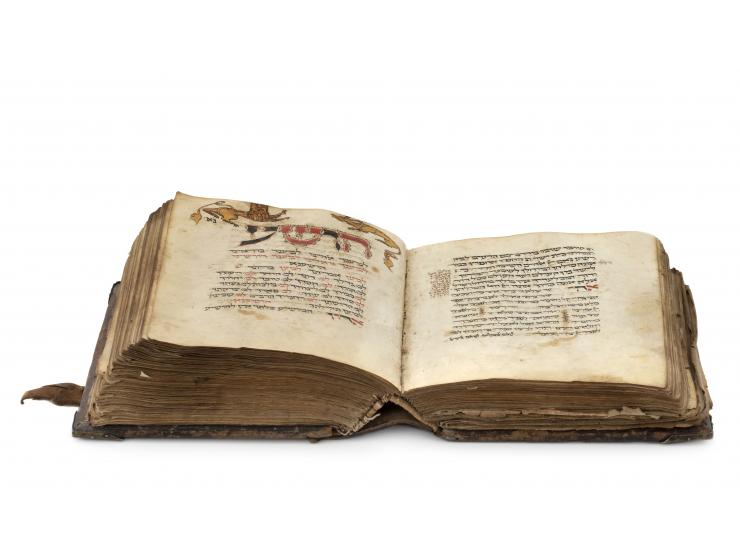 
 Parchment manuscript, Ashkenazic-rite siddur, for weekdays, Shabbat and festivals – prayers and piyyutim, with Passover Hag
