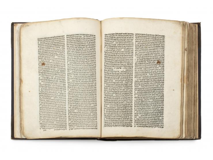 
 Midrash Rabbah, on the Five Books of the Torah. Constantinople: [Shmuel ibn Nachmias], 1512. First edition. All five parts,