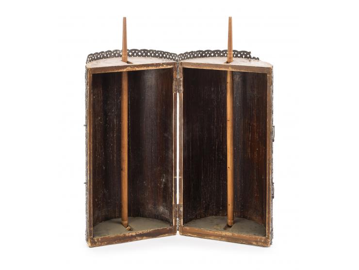 
 Torah scroll case. Egypt (probably Alexandria), 1921-1922.


 Wood; silver sheet, repouss&eacute;, cut, embossed and engrav