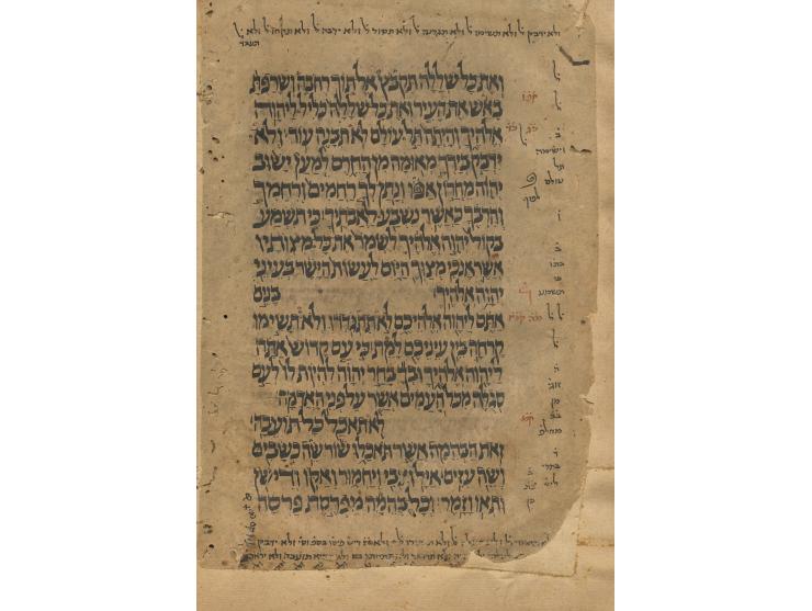 
 כתב-יד, ספר תאג' תורה [כתר תורה] – חומשים במדבר ודברים, עם טעמים וניקוד, עם מסורה גדולה ומסורה קטנה, ועם "מחברת התיג'א