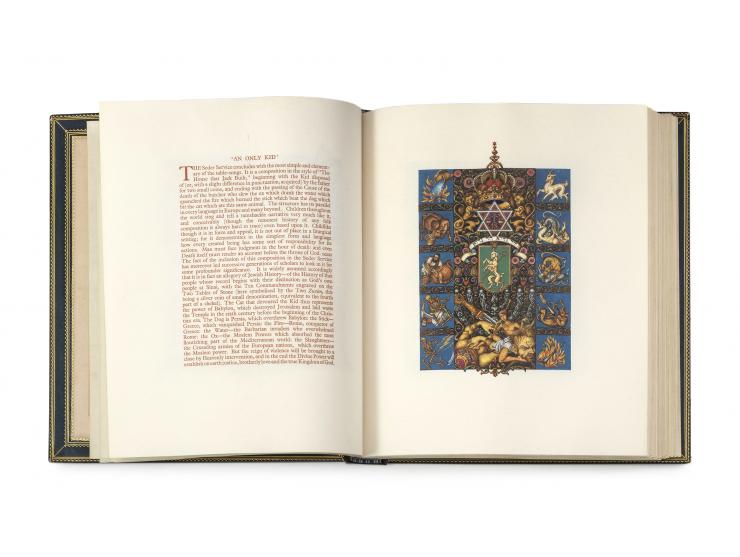 
 The Haggadah, הגדה מודפסת על קלף מעשה ידי ארתור שיק; תרגום לאנגלית והקדמה מאת ססיל (בצלאל) רות. הוצאת Beaconsfield Press, ל