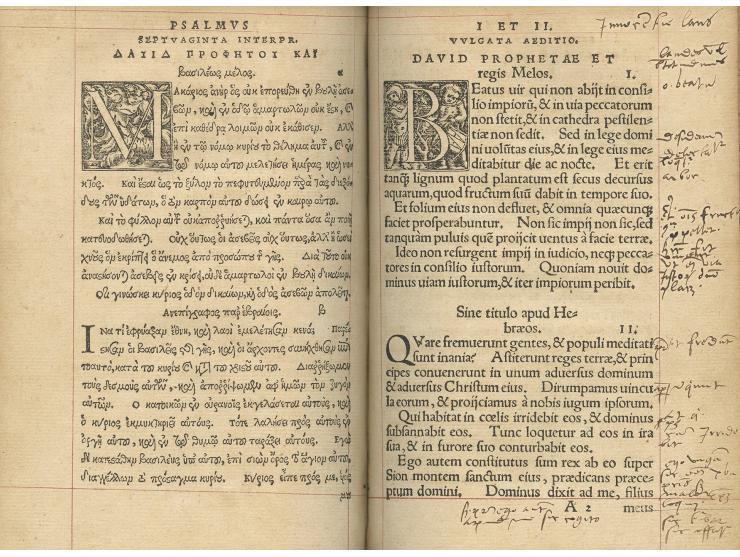 
 Psalterium Sextuplex, Hebraeum, cum tribus latinis videlicet, Divi Hieronymi, R. P. Sanctis Pagnini &amp; Felicis Pratensis