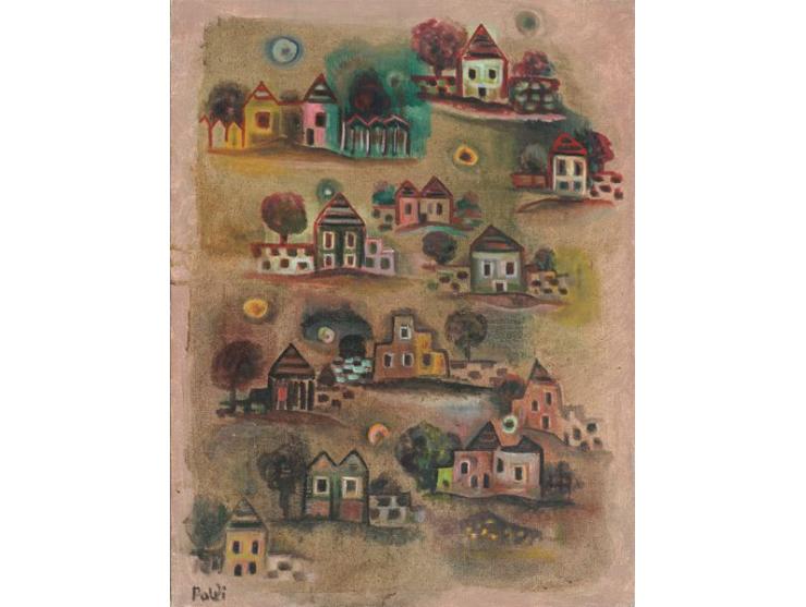 Sheds / Oil on canvas / 60X46 cm / Signed