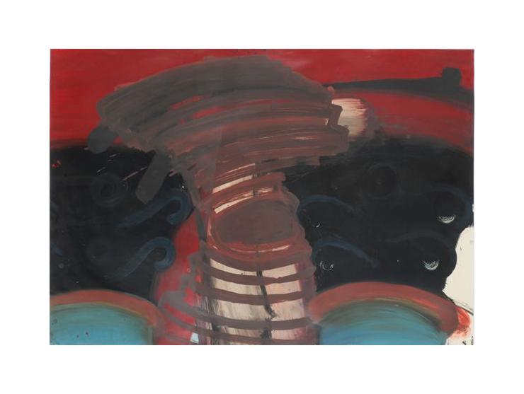 Untitled / Acrylic on paper / 70X100 cm