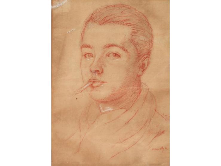 Portrait of a Man / Sepia on paper / 46X36 cm / Signed