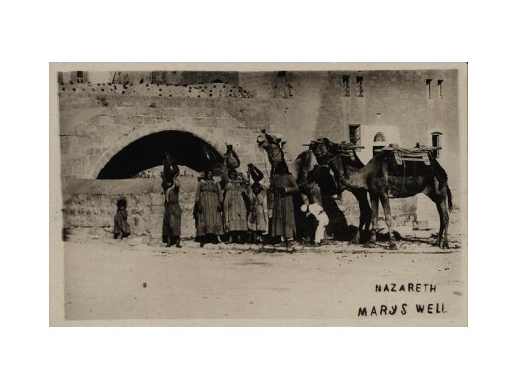 עשרים וארבע גלויות עם תצלומים מהעיר נצרת, הכנרת והגליל. מו"לים שונים וזמני-הדפסה שונים, שנות העשרה והעשרים של המאה ה-20.