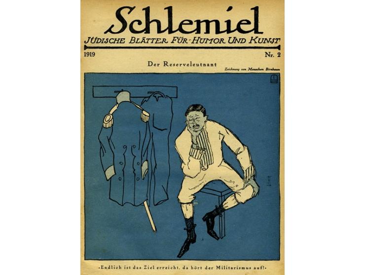 Schlemiel, Jüdische Blätter für Humor und Kunst [שלומיאל, עתון יהודי להומור ולאמנות]. הוצאת Welt. ברלין, 1919-1920. גליונו