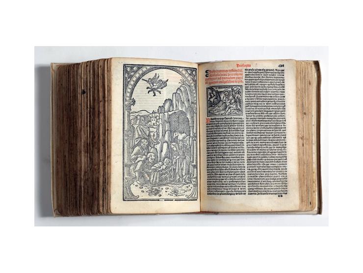 Biblia cum concordantijs Veteris et Noui Testamentum et sacroru[m] canonum. פירנצה, 1519. לטינית. מהדורה שניה.
מהדורה לטינית 