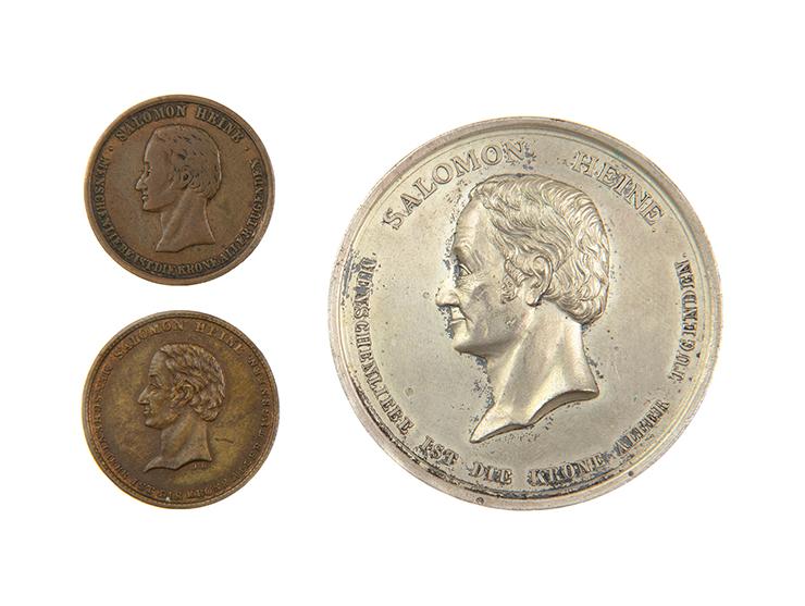 Three Medals - Jewish Hospital in Hamburg, 1841 - Salomon Heine