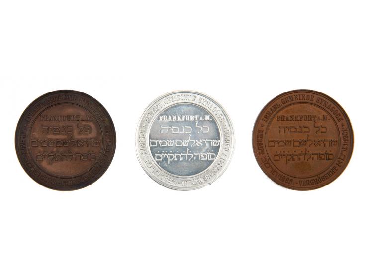 שלוש מדליות - בית כנסת בפרנקפורט דמיין, 1901