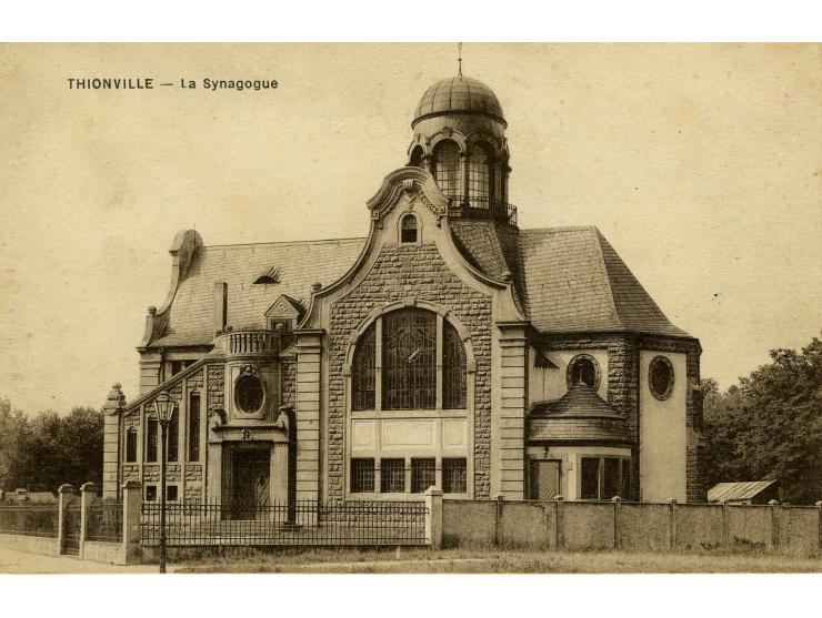15 postcards, synagogues in Warsaw, Florence, Dijon, Anvers (Belgium), Szeged, Oplan, and others.
5 are undivided; 7 have not